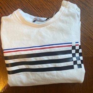 White Moncler shirt 9-12 months